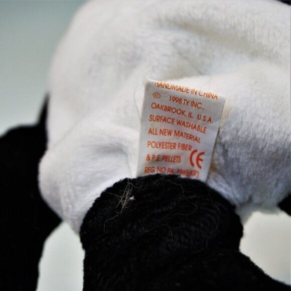 Ty Beanie Babies Fortune The Panda Bear Plush Vintage 1998 NO Paper Tag - Picture 6 of 6